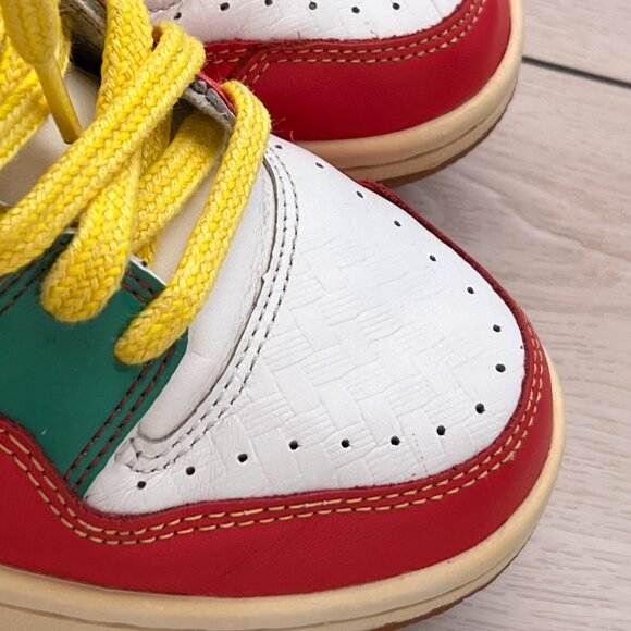 Nike Women’s Court Force High Dunk Rasta Retro Limited Edition  8.5 / RARE FIND! - Picture 8 of 16